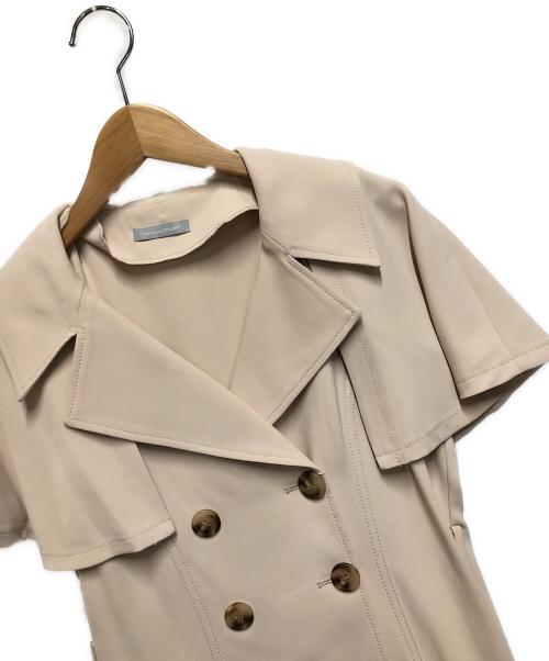 JILL BY JILLSTUART（ジル バイ ジルスチュアート）JILL BY JILLSTUART (ジル バイ ジルスチュアート) ケープカラー2Wayトレンチワンピース ベージュ サイズ:ＳＩＺＥ　ＦＲＥＥの古着・服飾アイテム