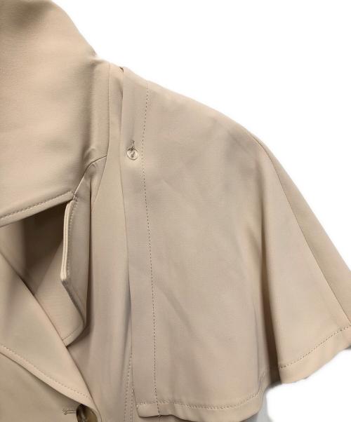 JILL BY JILLSTUART（ジル バイ ジルスチュアート）JILL BY JILLSTUART (ジル バイ ジルスチュアート) ケープカラー2Wayトレンチワンピース ベージュ サイズ:ＳＩＺＥ　ＦＲＥＥの古着・服飾アイテム