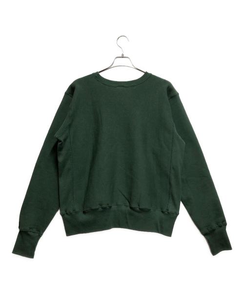 Champion REVERSE WEAVE（チャンピオン リバース ウィーブ）Champion REVERSE WEAVE (チャンピオン リバース ウィーブ) リバースウィーブ(R) クルーネックスウェットシャツ グリーン サイズ:Lの古着・服飾アイテム