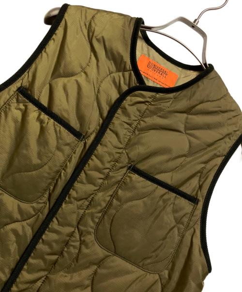 UNIVERSAL OVERALL（ユニバーサルオーバーオール）UNIVERSAL OVERALL (ユニバーサルオーバーオール) QUILT LONG VEST オリーブ サイズ:FREEの古着・服飾アイテム