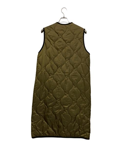 UNIVERSAL OVERALL（ユニバーサルオーバーオール）UNIVERSAL OVERALL (ユニバーサルオーバーオール) QUILT LONG VEST オリーブ サイズ:FREEの古着・服飾アイテム
