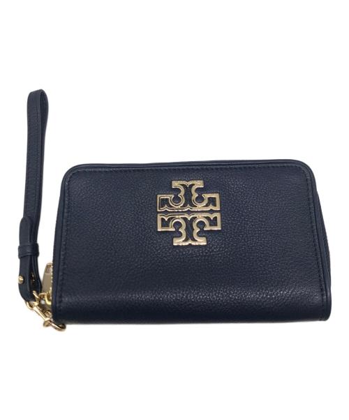 TORY BURCH（トリーバーチ）TORY BURCH (トリーバーチ) ラウンドファスナー財布 ネイビーの古着・服飾アイテム