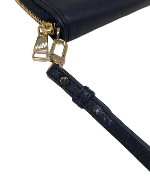 TORY BURCH（トリーバーチ）TORY BURCH (トリーバーチ) ラウンドファスナー財布 ネイビーの古着・服飾アイテム