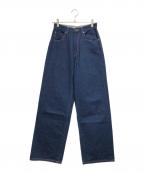 STEVEN ALANスティーブンアラン）の古着「ストレートデニムパンツ」｜ネイビー