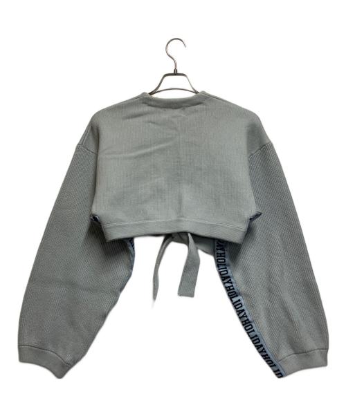 holiday（ホリデー）holiday (ホリデー) ニットカーディガン ライトグレー サイズ:ONE SIZEの古着・服飾アイテム