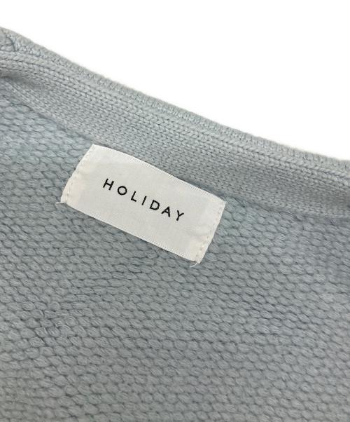 holiday（ホリデー）holiday (ホリデー) ニットカーディガン ライトグレー サイズ:ONE SIZEの古着・服飾アイテム