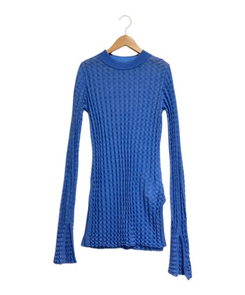 Ameri（アメリ）Ameri (アメリ) 薄手ニット ブルー サイズ:FREEの古着・服飾アイテム