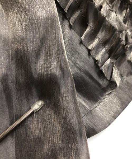 Ameri（アメリ）AMERI (アメリ) FRILL SLEEVE SHEER SHIRT グレー サイズ:Sの古着・服飾アイテム