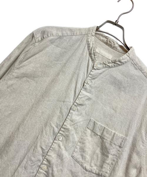 confect（コンフェクト）confect (コンフェクト) リネンバンドカラーシャツ ベージュ サイズ:5の古着・服飾アイテム