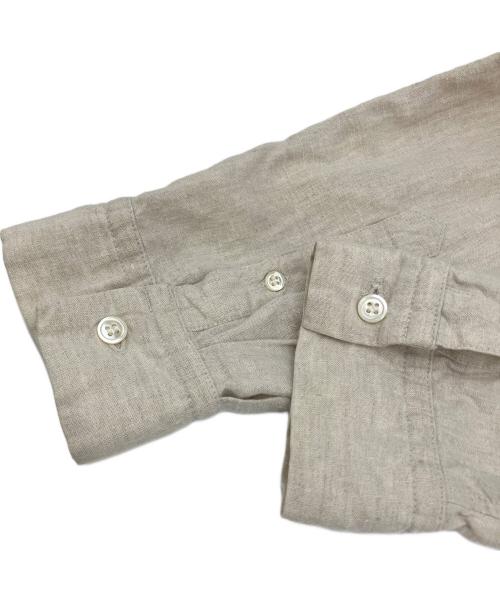 confect（コンフェクト）confect (コンフェクト) リネンバンドカラーシャツ ベージュ サイズ:5の古着・服飾アイテム