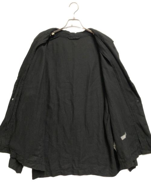 confect（コンフェクト）confect (コンフェクト) リネンアムンゼンテーラードジャケット ブラック サイズ:4の古着・服飾アイテム