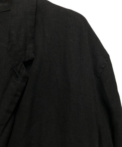 confect（コンフェクト）confect (コンフェクト) リネンアムンゼンテーラードジャケット ブラック サイズ:4の古着・服飾アイテム