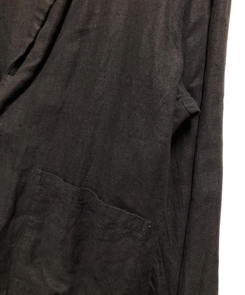 confect（コンフェクト）confect (コンフェクト) リネンアムンゼンテーラードジャケット ブラック サイズ:4の古着・服飾アイテム