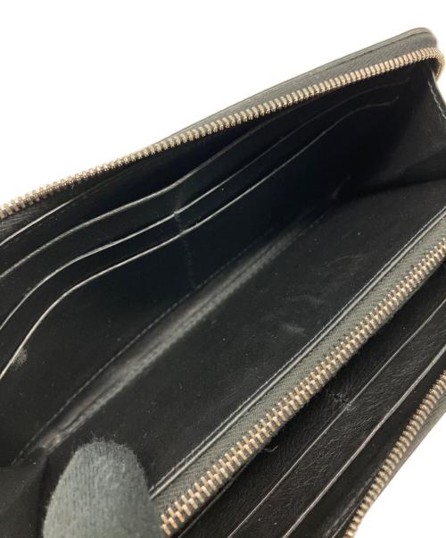 BOTTEGA VENETA（ボッテガベネタ）BOTTEGA VENETA (ボッテガベネタ) ラウンドファスナー財布 ブラックの古着・服飾アイテム