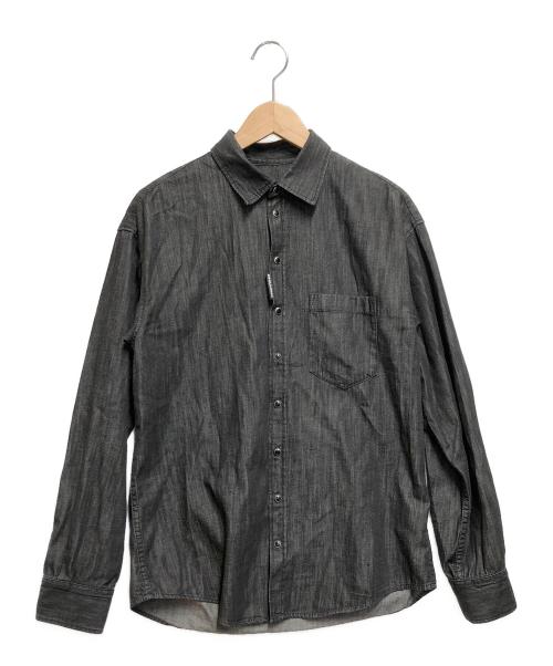 DSQUARED2（ディースクエアード）DSQUARED2 (ディースクエアード) デニムシャツ ブラック サイズ:42の古着・服飾アイテム