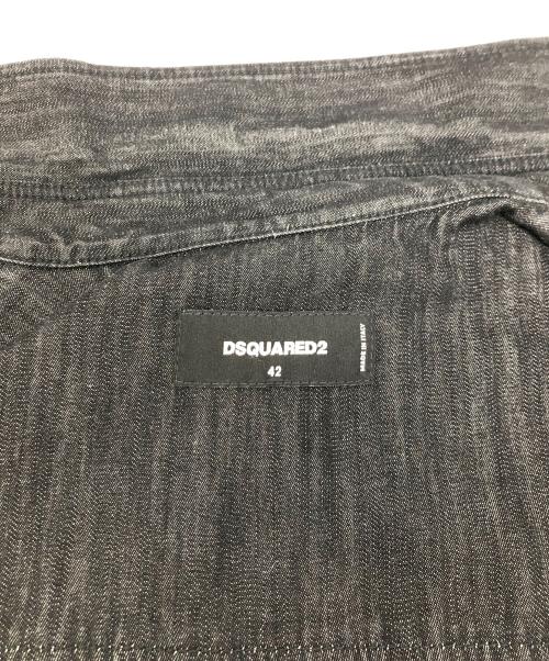 DSQUARED2（ディースクエアード）DSQUARED2 (ディースクエアード) デニムシャツ ブラック サイズ:42の古着・服飾アイテム