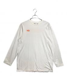 Y-3（ワイスリー）の古着「GRAPHIC LONG SLEEVE TEE」｜ホワイト