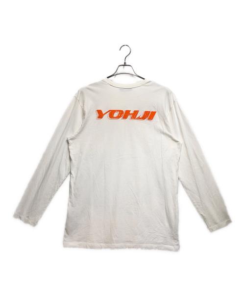 Y-3（ワイスリー）Y-3 (ワイスリー) GRAPHIC LONG SLEEVE TEE ホワイト サイズ:Ｍの古着・服飾アイテム