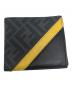 FENDI（フェンディ）の古着「2つ折り財布」｜ブラック×イエロー