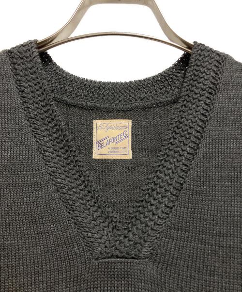 BELAFONTE（ベラフォンテ）BELAFONTE (ベラフォンテ) ニットベスト グレー サイズ:Mの古着・服飾アイテム