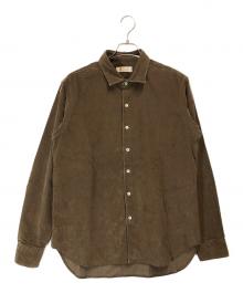 COLINA（コリーナ）の古着「コーデュロイシャツ」｜ブラウン