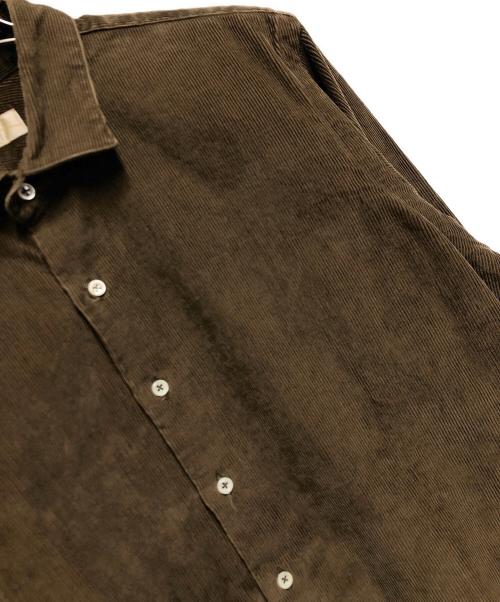 COLINA（コリーナ）COLINA (コリーナ) コーデュロイシャツ ブラウン サイズ:ＳＩＺＥ　Ｌの古着・服飾アイテム