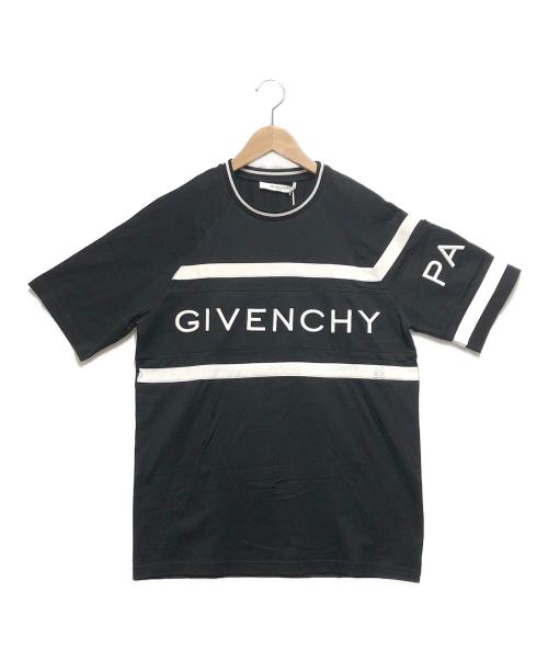 GIVENCHY（ジバンシィ）GIVENCHY (ジバンシィ) 4G コントラスト スリム Tシャツ ブラック×ホワイト サイズ:Ｍの古着・服飾アイテム