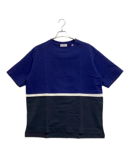 TOMORROW LAND（トゥモローランド）TOMORROW LAND (トゥモローランド) 半袖カットソー ネイビー×ホワイト×ブラック サイズ:Mの古着・服飾アイテム