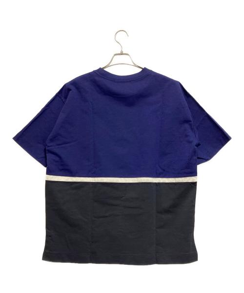 TOMORROW LAND（トゥモローランド）TOMORROW LAND (トゥモローランド) 半袖カットソー ネイビー×ホワイト×ブラック サイズ:Mの古着・服飾アイテム