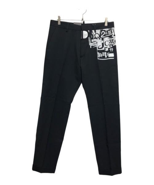 DSQUARED2（ディースクエアード）DSQUARED2 (ディースクエアード) Chic stretch wool Cigarette Fit ブラック サイズ:48 未使用品の古着・服飾アイテム