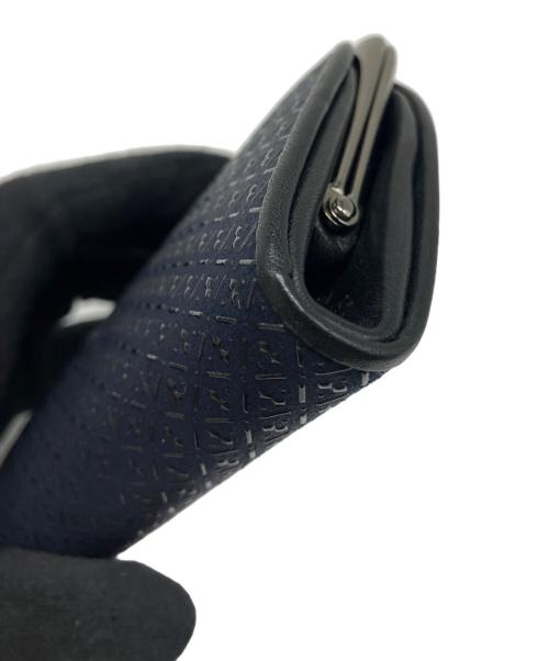 印傳屋（インデンヤ）印傳屋 (インデンヤ) 親子がま口財布 ネイビーの古着・服飾アイテム