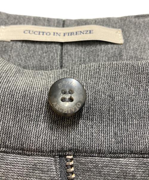 giab's ARCHIVIO（ジャブス アルキヴィオ）giab's ARCHIVIO (ジャブス アルキヴィオ) スラックスパンツ グレー サイズ:44の古着・服飾アイテム