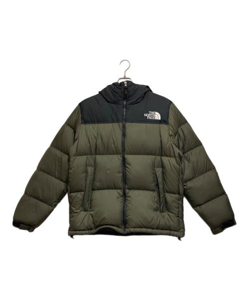 THE NORTH FACE（ザ ノース フェイス）THE NORTH FACE (ザ ノース フェイス) ヌプシフーディー オリーブ×ブラック サイズ:Lの古着・服飾アイテム
