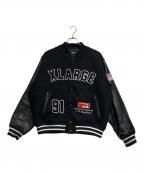 X-LARGEエクストララージ）の古着「OG LOGO VARSITY JACKET」｜ブラック