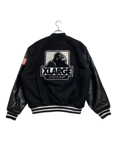 X-LARGE（エクストララージ）X-LARGE (エクストララージ) OG LOGO VARSITY JACKET ブラック サイズ:Lの古着・服飾アイテム