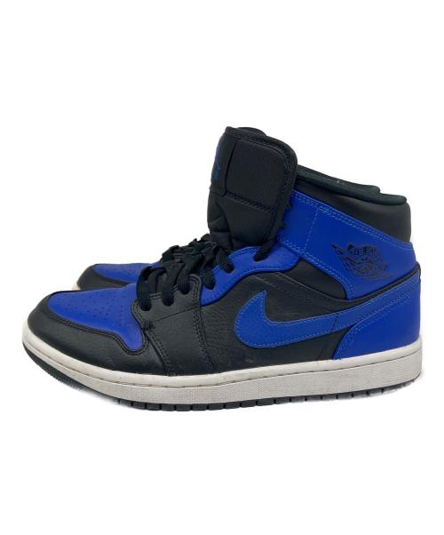 NIKE（ナイキ）NIKE (ナイキ) Air Jordan 1 Mid（エアジョーダン1 ミッド） ブラック×ブルー サイズ:SIZE 26.5の古着・服飾アイテム