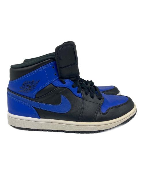 NIKE（ナイキ）NIKE (ナイキ) Air Jordan 1 Mid（エアジョーダン1 ミッド） ブラック×ブルー サイズ:SIZE 26.5の古着・服飾アイテム