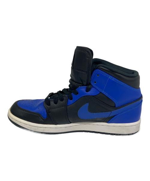 NIKE（ナイキ）NIKE (ナイキ) Air Jordan 1 Mid（エアジョーダン1 ミッド） ブラック×ブルー サイズ:SIZE 26.5の古着・服飾アイテム