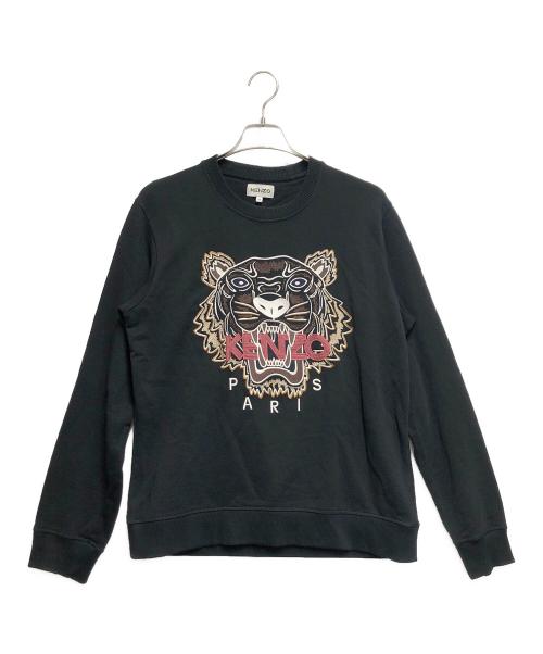 KENZO（ケンゾー）KENZO (ケンゾー) タイガー刺繍スウェット ブラック サイズ:Ｍの古着・服飾アイテム