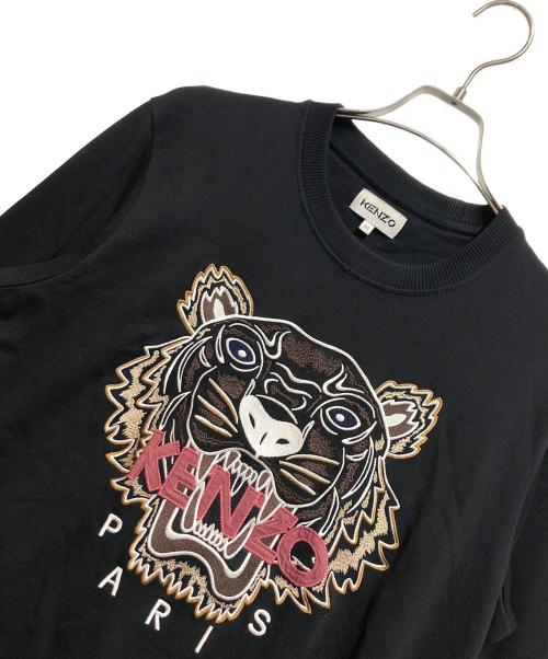 KENZO（ケンゾー）KENZO (ケンゾー) タイガー刺繍スウェット ブラック サイズ:Ｍの古着・服飾アイテム