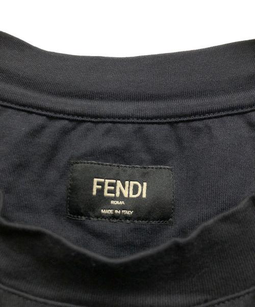 FENDI（フェンディ）FENDI (フェンディ) クルーネックＴシャツ ブラック サイズ:Sの古着・服飾アイテム