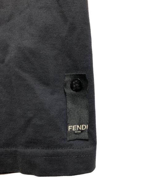 FENDI（フェンディ）FENDI (フェンディ) クルーネックＴシャツ ブラック サイズ:Sの古着・服飾アイテム
