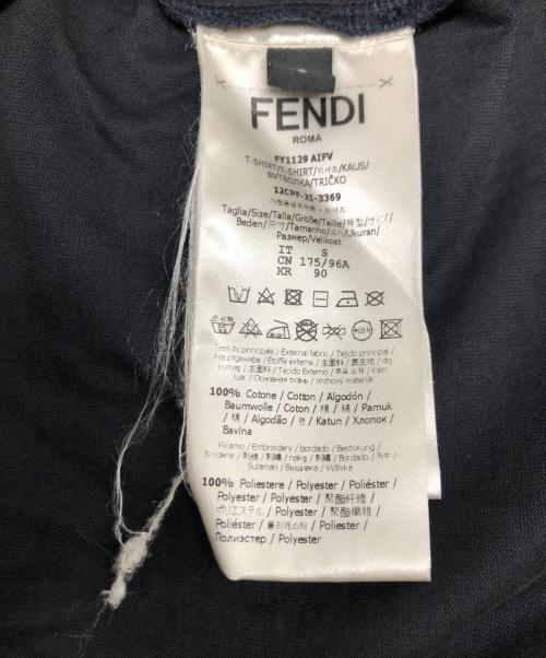 FENDI（フェンディ）FENDI (フェンディ) クルーネックＴシャツ ブラック サイズ:Sの古着・服飾アイテム