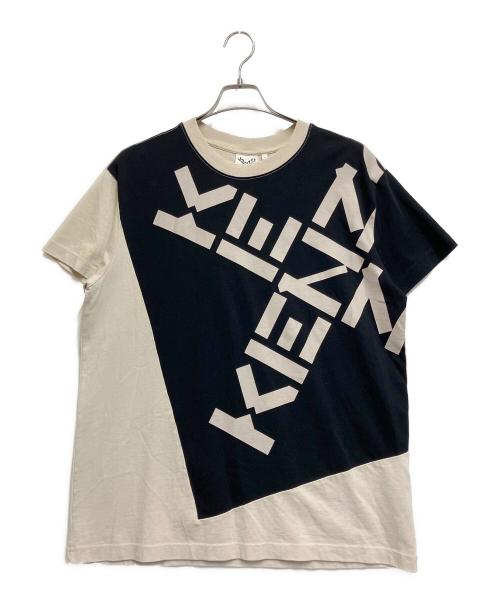 KENZO（ケンゾー）KENZO (ケンゾー) Sport 'Big X' T-Shirt ベージュ×ブラック サイズ:Sの古着・服飾アイテム