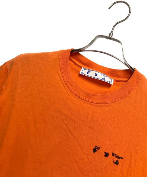 OFFWHITE（オフホワイト）OFFWHITE (オフホワイト) ロゴプリント半袖Tシャツ オレンジ サイズ:Sの古着・服飾アイテム