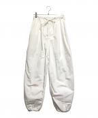 CLAINEクライン）の古着「COTTON PARACHUTE PANTS」｜ホワイト