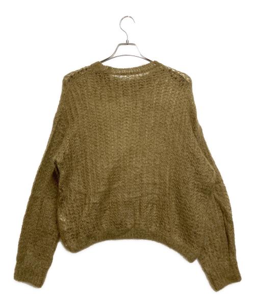 Adam et Rope（アダム エ ロペ）Adam et Rope (アダム エ ロペ) シアーモヘヤプルオーバー オリーブ サイズ:FREEの古着・服飾アイテム