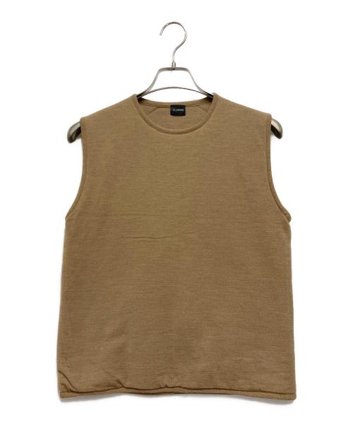 JIL SANDER（ジルサンダー）JIL SANDER (ジルサンダー) ニットベスト ブラウン サイズ:44の古着・服飾アイテム