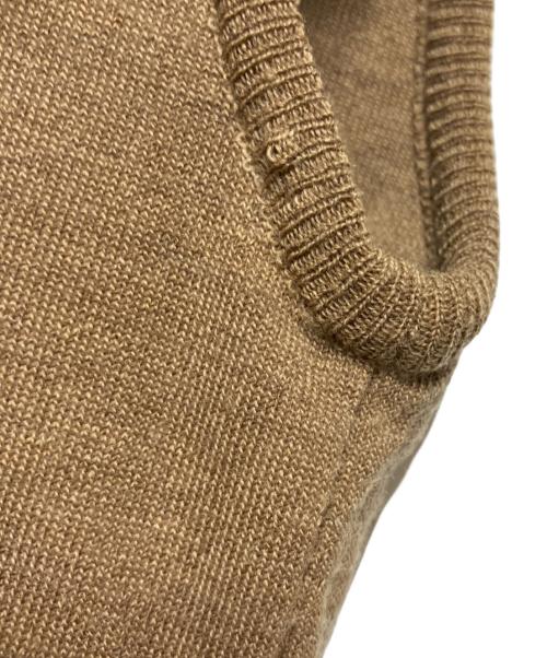 JIL SANDER（ジルサンダー）JIL SANDER (ジルサンダー) ニットベスト ブラウン サイズ:44の古着・服飾アイテム