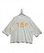 THE NORTH FACEザ ノース フェイス）の古着「スリークォーターTNFロゴティー」｜ホワイト